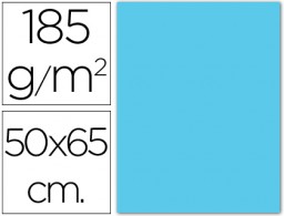 Cartulina Guarro 50x65cm. 185g/m² azul cielo